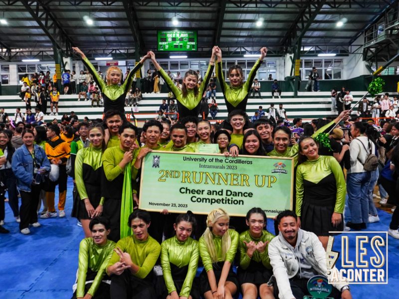 Dance of the Dragons: COA Green Wyverns Cheer Squad Kicks Off UC Intramurals 2023 at Top 3